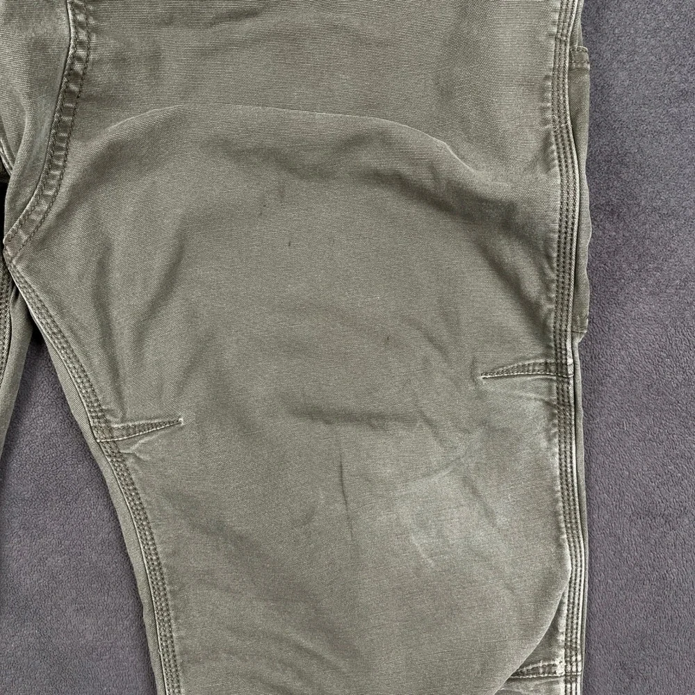 Carhartt Double Front Work Pant Mens 44x32 Green Rugged Flex Relaxed Fit 102802
